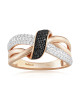 Inel Aur 18k Diamante, Diamante Negre DERUVO Inel Aur 18k Diamante, Diamante Negre DERUVO