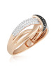 Inel Aur 18k Diamante, Diamante Negre DERUVO Inel Aur 18k Diamante, Diamante Negre DERUVO