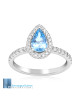 Inel Aur 18k Diamante, Aquamarin DERUVO Inel Aur 18k Diamante, Aquamarin DERUVO