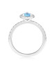 Inel Aur 18k Diamante, Aquamarin DERUVO Inel Aur 18k Diamante, Aquamarin DERUVO