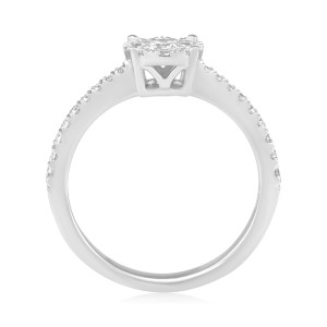 Inel Logodna Aur 18k Diamante BLANCO'S