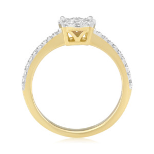 Inel Logodna Aur 18k Diamante BLANCO'S