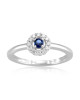 Inel Aur 18k Diamante, Safir DERUVO