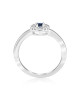 Inel Aur 18k Diamante, Safir DERUVO