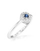 Inel Aur 18k Diamante, Safir DERUVO