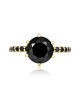 Inel Logodna Aur 18k Diamante Negre, Diamante DERUVO