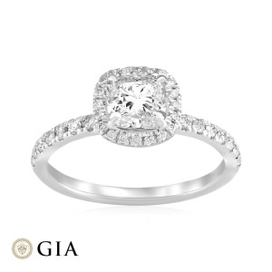 Inel Logodna Aur 18k Diamant GIA BLANCO'S