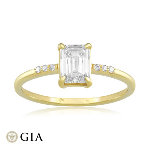 Inel Logodna Aur 18k Diamant GIA BLANCO'S 