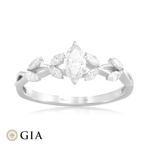 Inel Logodna Aur 18k Diamant GIA BLANCO'S