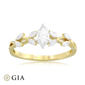 Inel Logodna Aur 18k Diamant GIA BLANCO'S