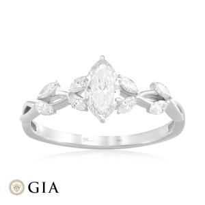 Inel Logodna Aur 18k Diamant GIA BLANCO'S