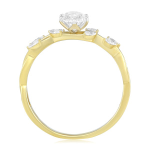 Inel Logodna Aur 18k Diamant GIA BLANCO'S