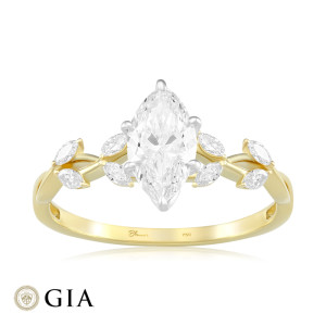 Inel Logodna Aur 18k Diamant GIA BLANCO'S