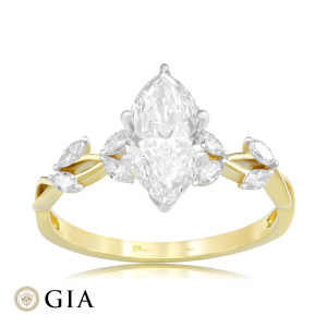 Inel Logodna Aur 18k Diamant GIA BLANCO'S 