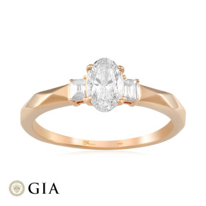 Inel Logodna Aur 18k Diamant GIA BLANCO'S