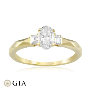 Inel Logodna Aur 18k Diamant GIA BLANCO'S 