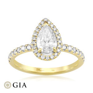 Inel Logodna Aur 18k Diamant GIA BLANCO'S