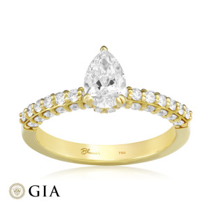 Inel Logodna Aur 18k Diamant GIA BLANCO'S 