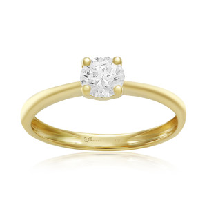 Inel Logodna Aur 18k Diamant GIA BLANCO'S