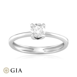 Inel Logodna Aur 18k Diamant GIA BLANCO'S