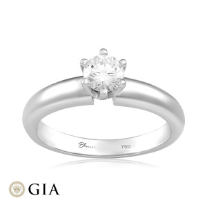 Inel Logodna Aur 18k Diamant GIA BLANCO'S 