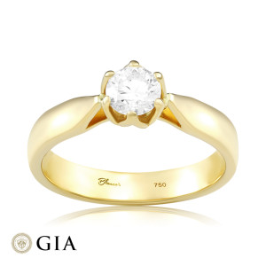 Inel Logodna Aur 18k Diamant GIA BLANCO'S 