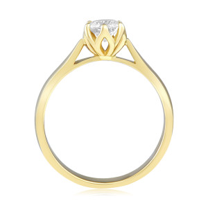 Inel Logodna Aur 18k Diamant GIA BLANCO'S 