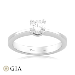 Inel Logodna Aur 18k Diamant GIA BLANCO'S