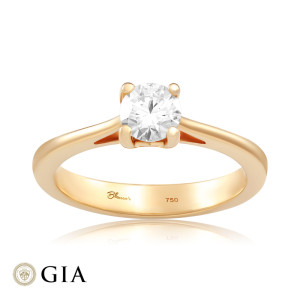 Inel Logodna Aur 18k Diamant GIA BLANCO'S
