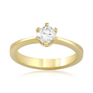 Inel Logodna Aur 18k Diamant GIA BLANCO'S