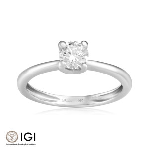 Inel Logodna Platina 950 Diamant IGI BLANCO'S 