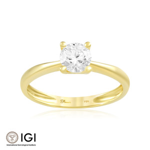 Inel Logodna Aur 18k Diamant IGI BLANCO'S