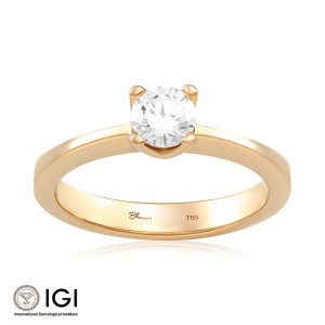 Inel Logodna Aur 18k Diamant IGI BLANCO'S