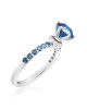 Inel Logodna Aur 18k Diamante Albastre, Diamante IGI DERUVO