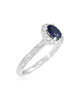 Inel Aur 18k Diamante, Safir DERUVO