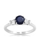 Inel Aur 18k Diamante, Safir DERUVO