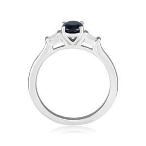 Inel Aur 18k Diamante, Safir DERUVO