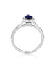 Inel Aur 18k Diamante, Safir DERUVO