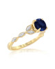 Inel Aur 18k Diamante, Safir DERUVO