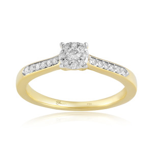 Inel Logodna Aur 18k Diamante BLANCO'S