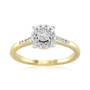 Inel Logodna Aur 18k Diamante BLANCO'S