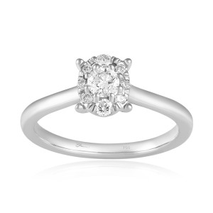 Inel Logodna Aur 18k Diamante BLANCO'S