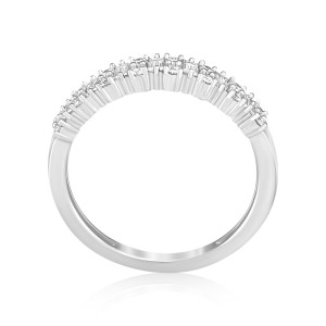 Inel Semi Eternity Aur 18k Diamante BLANCO'S