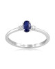 Inel Aur 18k Diamante, Safir DERUVO