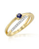 Inel Aur 18k Diamante, Safir DERUVO