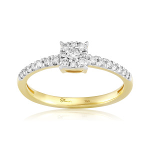 Inel Logodna Aur 18k Diamante BLANCO'S