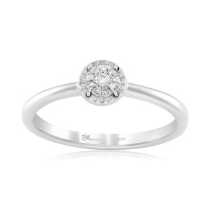 Inel Logodna Aur 18k Diamante BLANCO'S