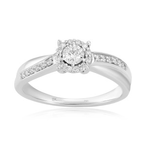 Inel Logodna Aur 18k Diamante BLANCO'S