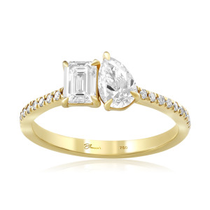 Inel Logodna Aur 18k Diamante BLANCO'S