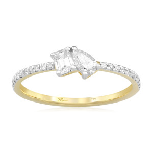 Inel Logodna Toi et Moi Aur 18k Diamante BLANCO'S